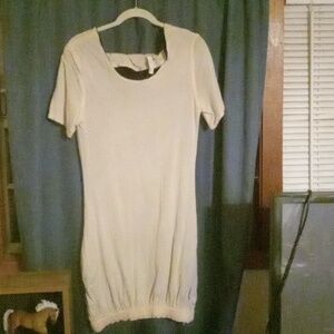 The Pink Hanger Reversible cream to black dress